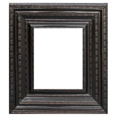 Used 17th Century Guilloche Frame in Ebonized Finish Wood
