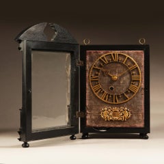 17th Century Hague Clock Signed by Pieter Visbagh, circa 1675
