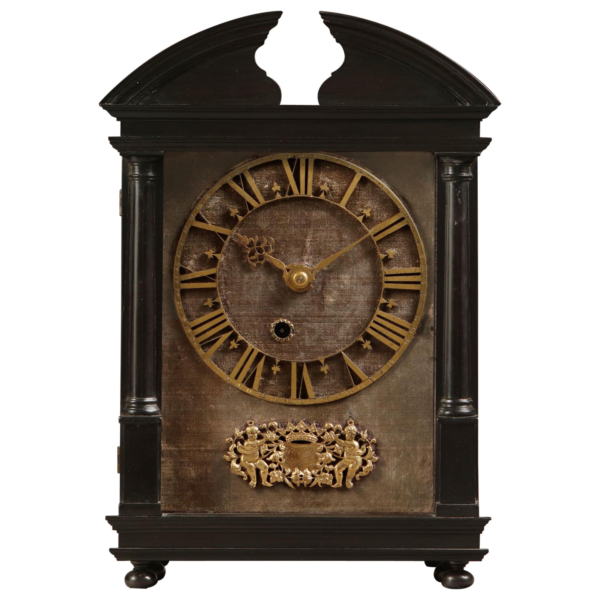 Reloj de La Haya del siglo XVII Firmado por Pieter Visbagh, hacia 1675