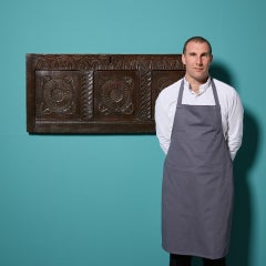 Pannello da parete con girasole in Oak inglese del XVII secolo intagliato a mano
