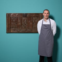 17th Century Hand Carved English Oak Wall Panel