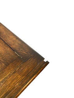 17th Century Hand Carved Oak Coffer with Lid and storage