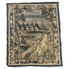 Antique 17th Century Hunt Scene Tapestry