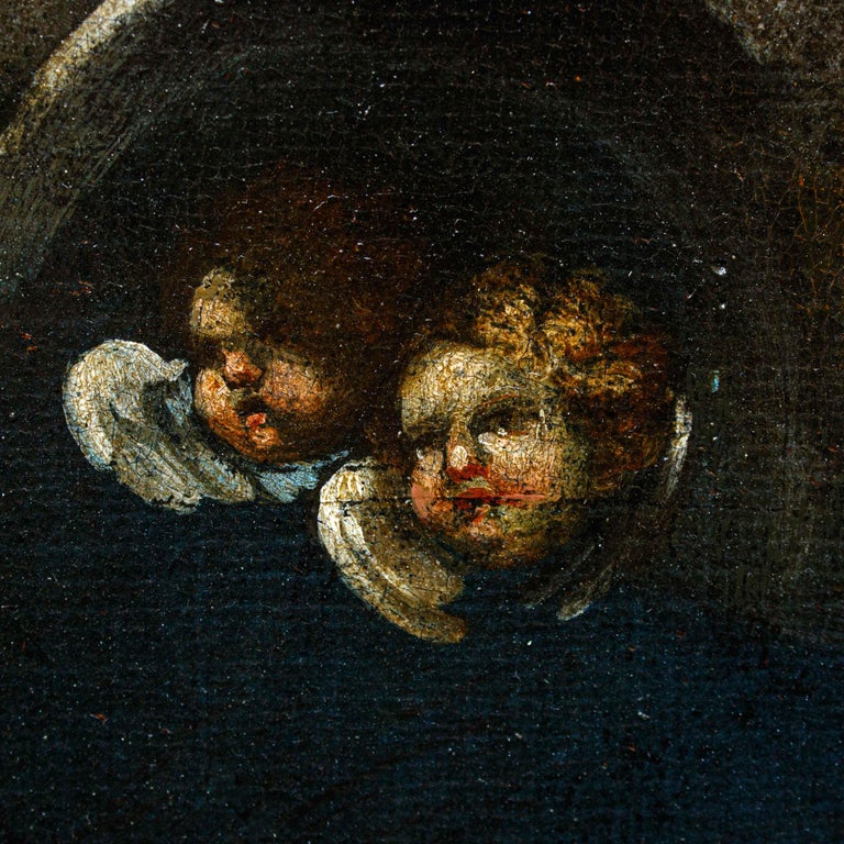 17th Century Immaculate Madonna Oil on Canvas by Stanchi and Pesci For ...