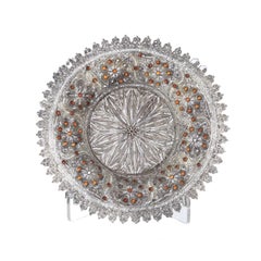 17th Century - Indo-Portuguese Silver Serving Dish - Museum - RARE