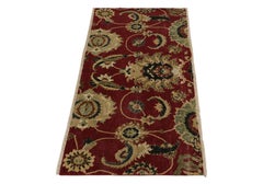 Rug & Kilim's 17th-Century Inspired Rug in Burgundy, Gold & Green Florals