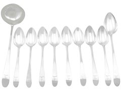 Antique George III Irish Sterling Silver Serving Set