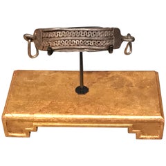 17th Century Iron Dog Collar, Museum Mounted