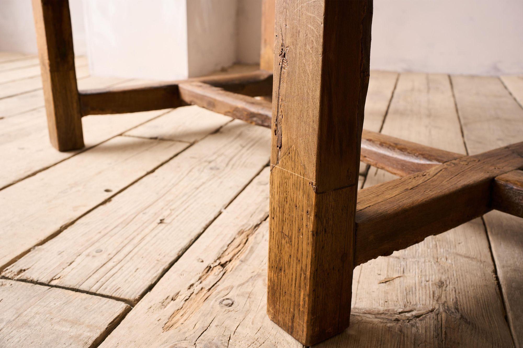 17th century Italian 6 legged console table For Sale 8