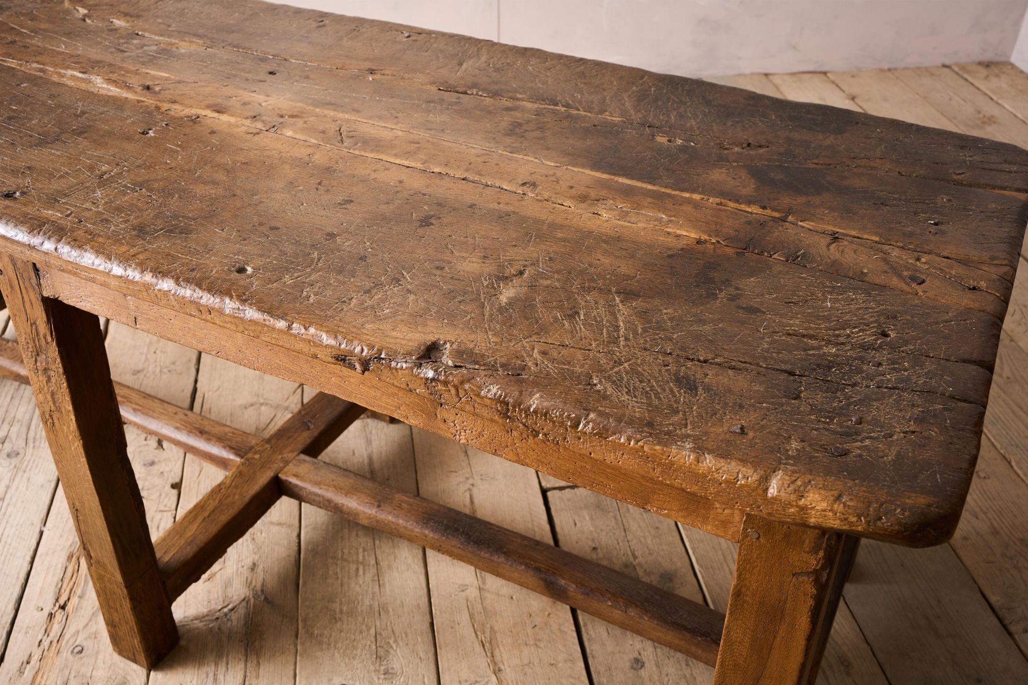 17th century Italian 6 legged console table For Sale 1