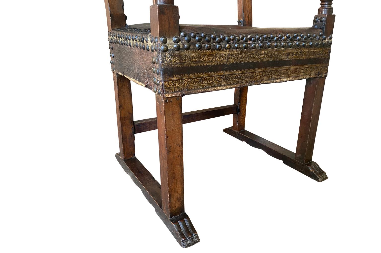 17th Century Italian Armchair For Sale 6