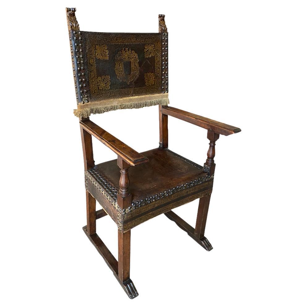17th Century Italian Armchair For Sale