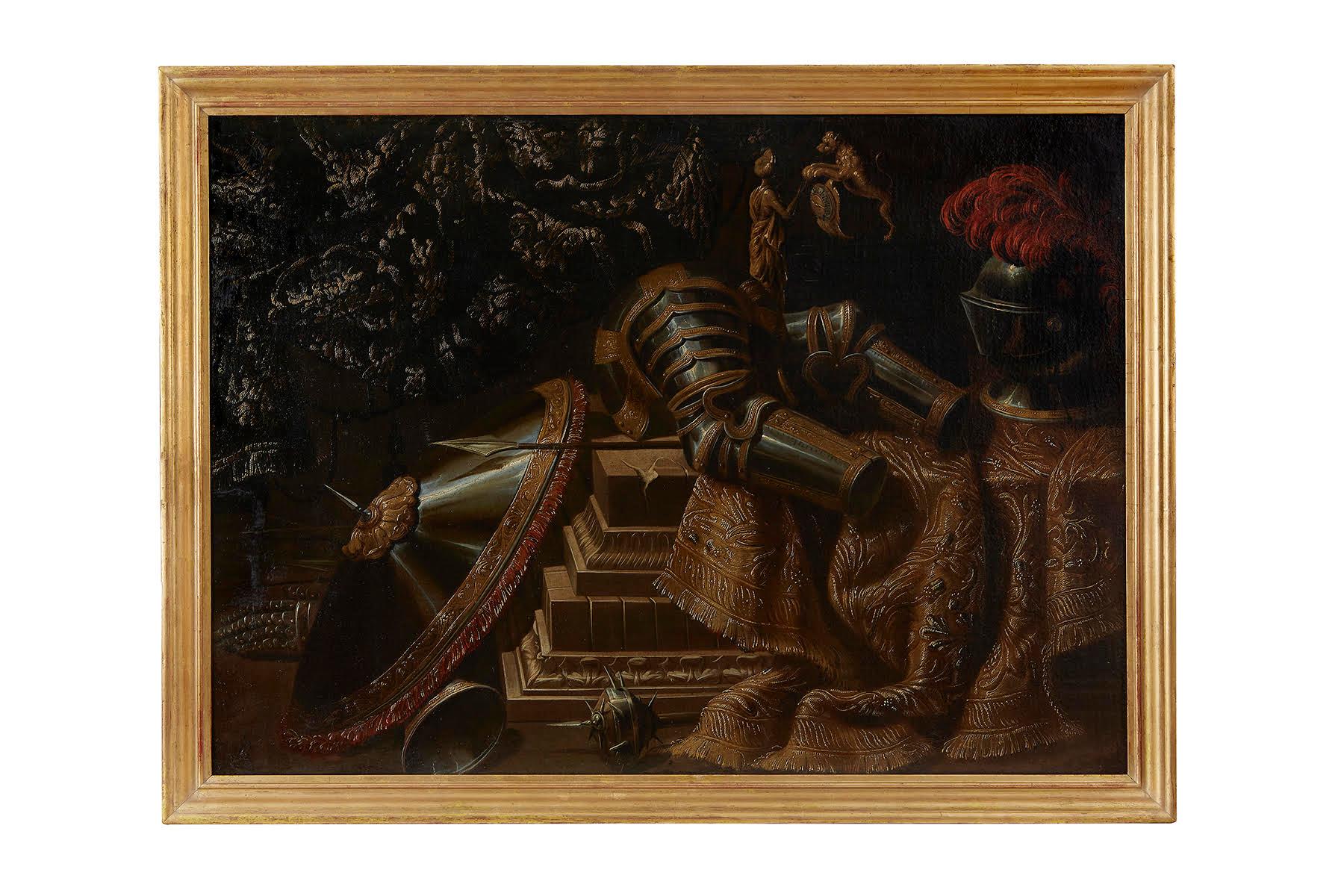 17th Century Italian Pair of Old Master Roman Still Life by Antonio Tibaldi 6