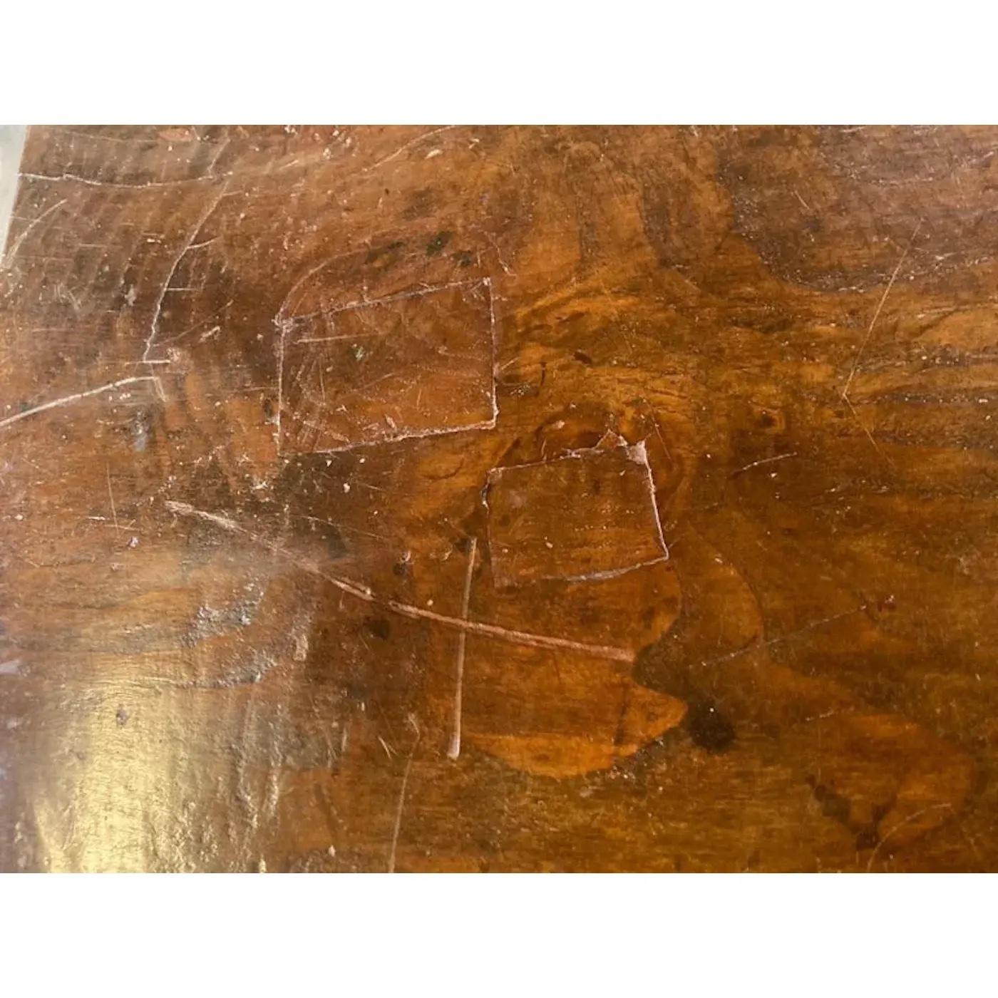 17th Century Italian Baroque Walnut Table / Console Table For Sale 6