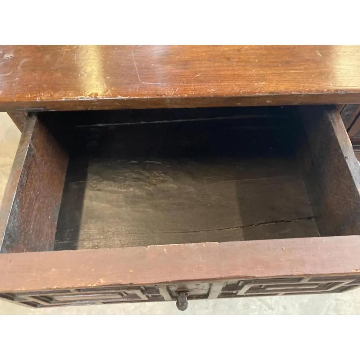 17th Century Italian Baroque Walnut Table / Console Table For Sale 7