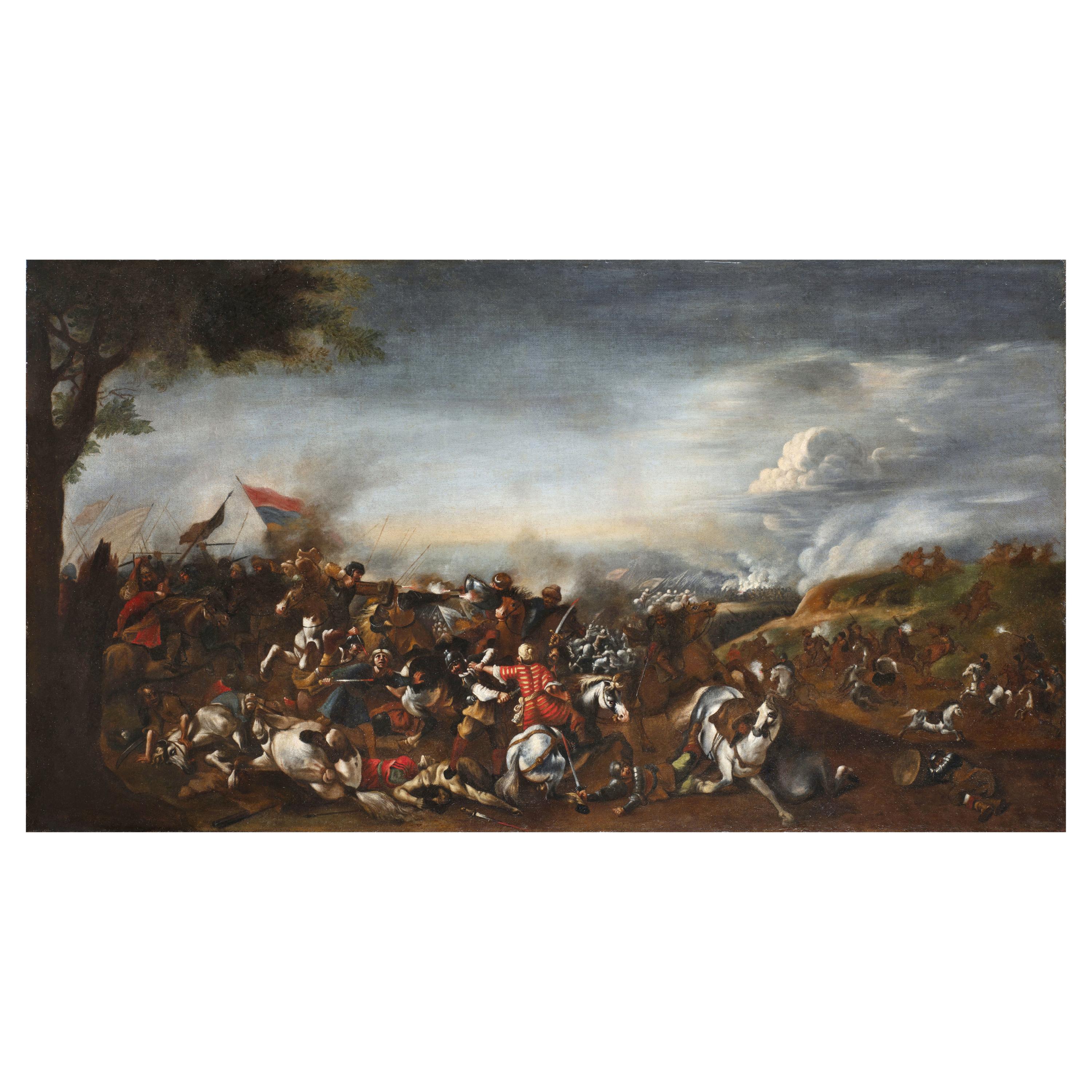 17th Century, Italian Battle between Turks and Christians