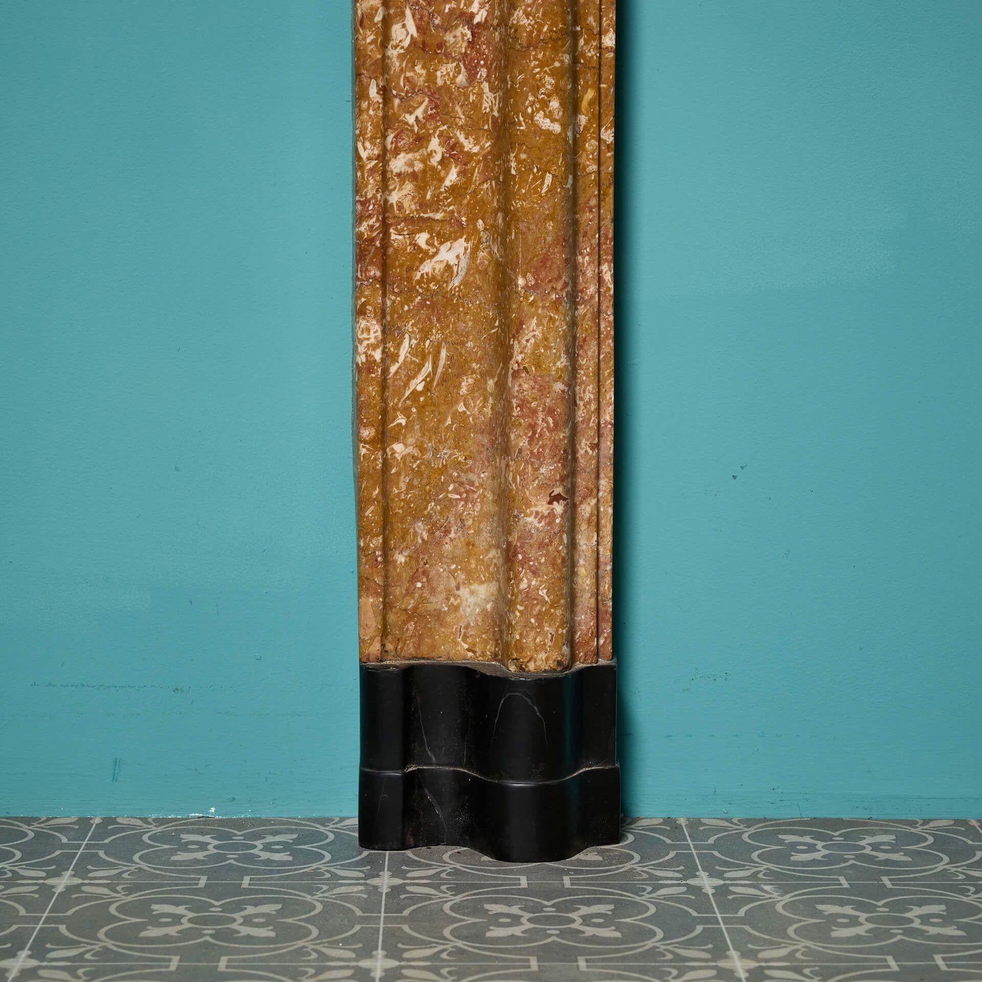 17th Century Italian Breccia Pernice Marble Fire Mantel For Sale 1