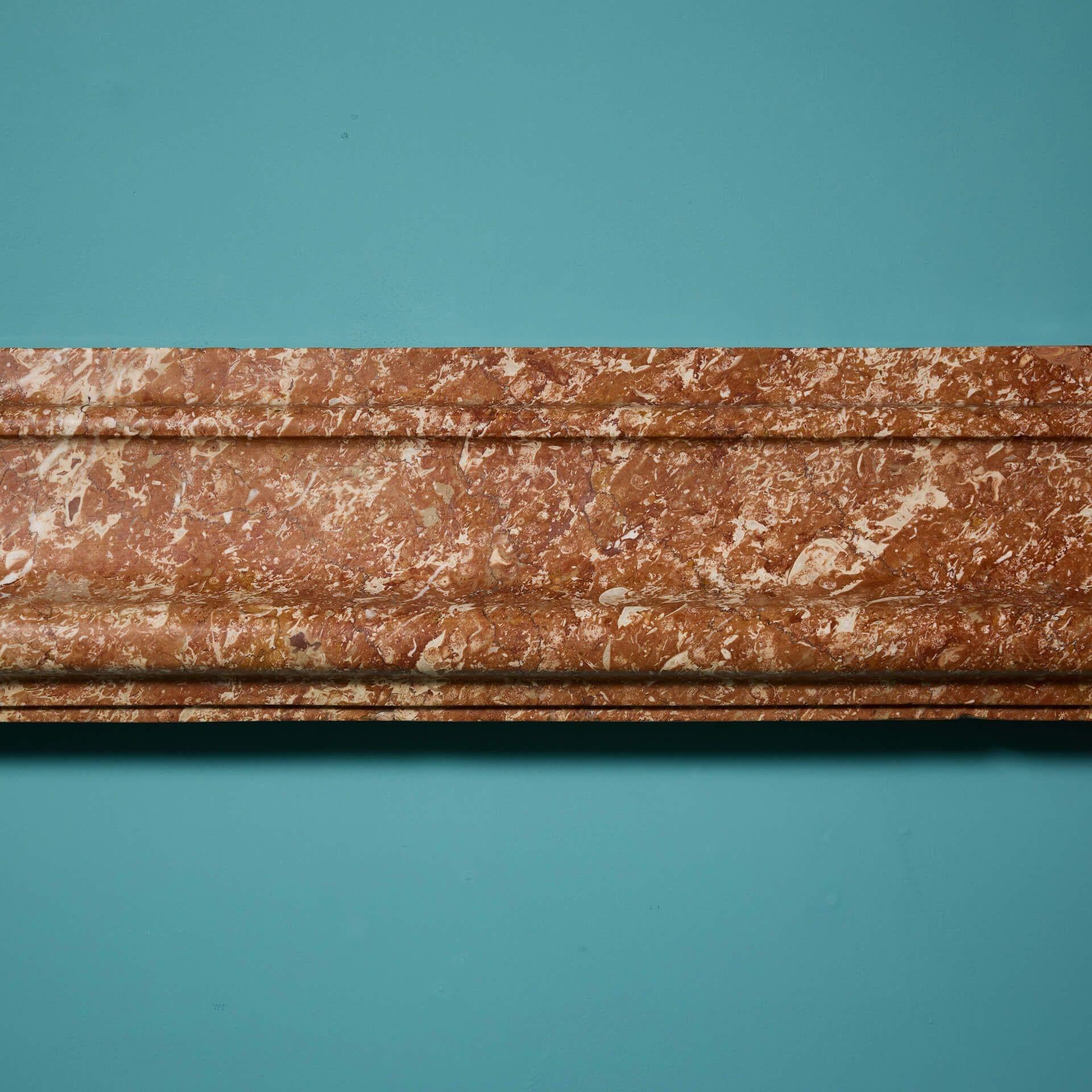 17th Century Italian Breccia Pernice Marble Fire Mantel For Sale 2