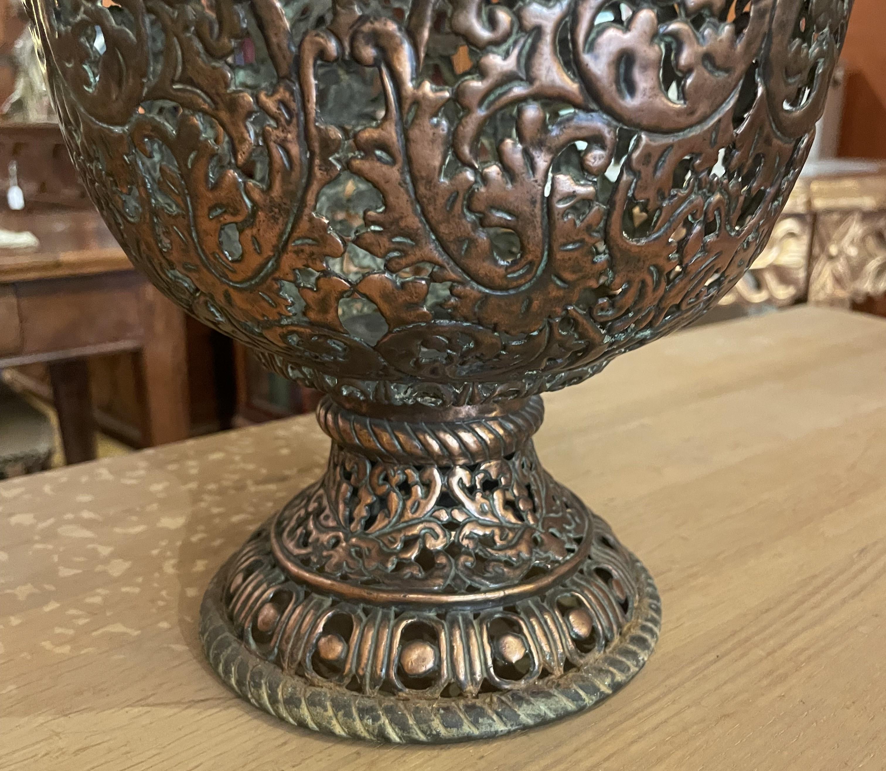 18th Century and Earlier 17th Century Italian Bronze Cup Or Urn For Sale