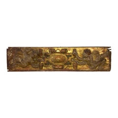 17th Century Italian Carved and Gilt Cherub Boiserie Panel