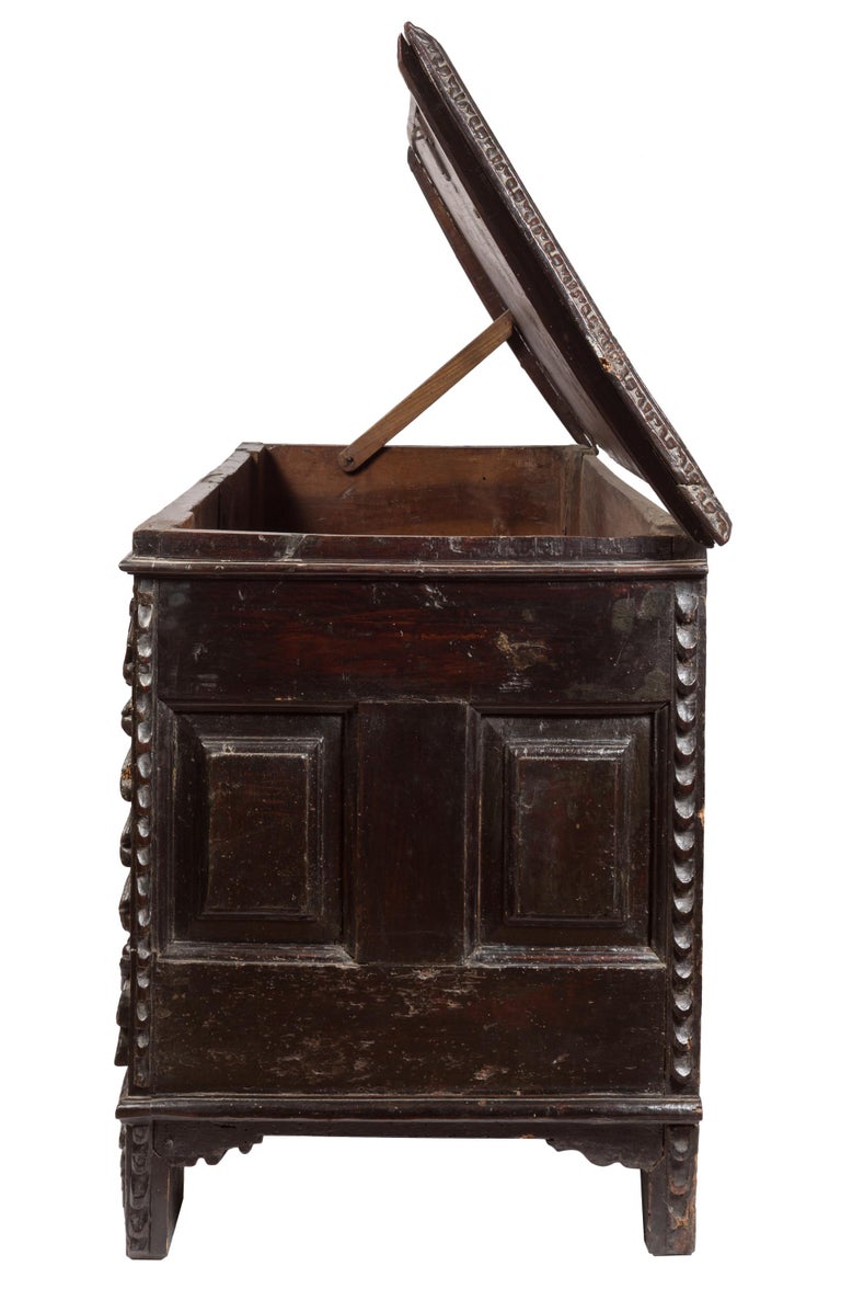 17th Century Italian Cassone Wedding Chest For Sale at 1stDibs