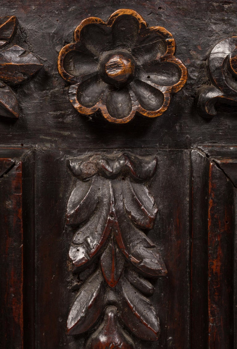 17th Century Italian Cassone Wedding Chest For Sale at 1stDibs
