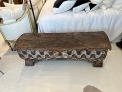 17th Century Italian Coffre with Geometric Painting