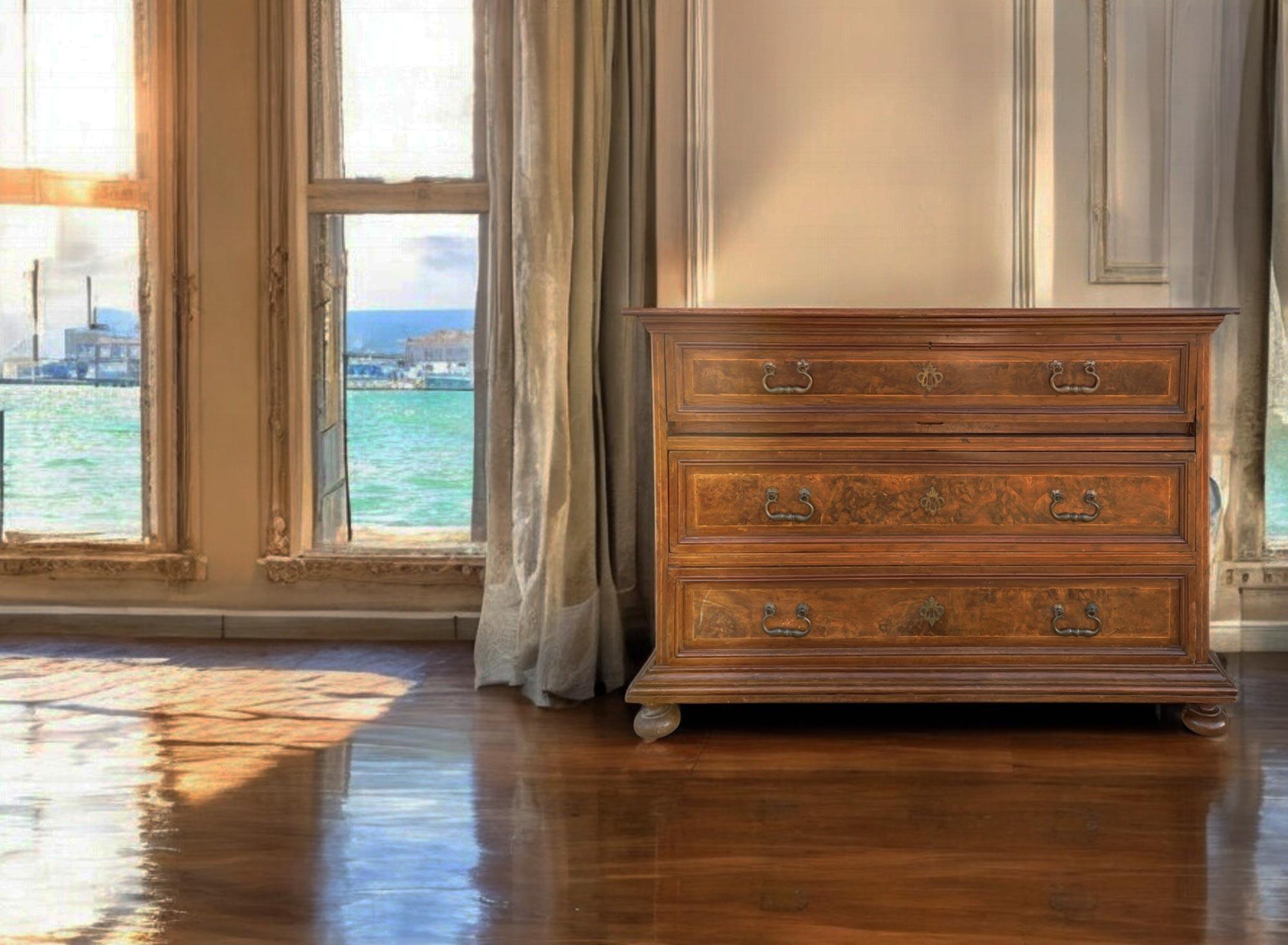 17th Century Italian Commode with Secretaire For Sale 4