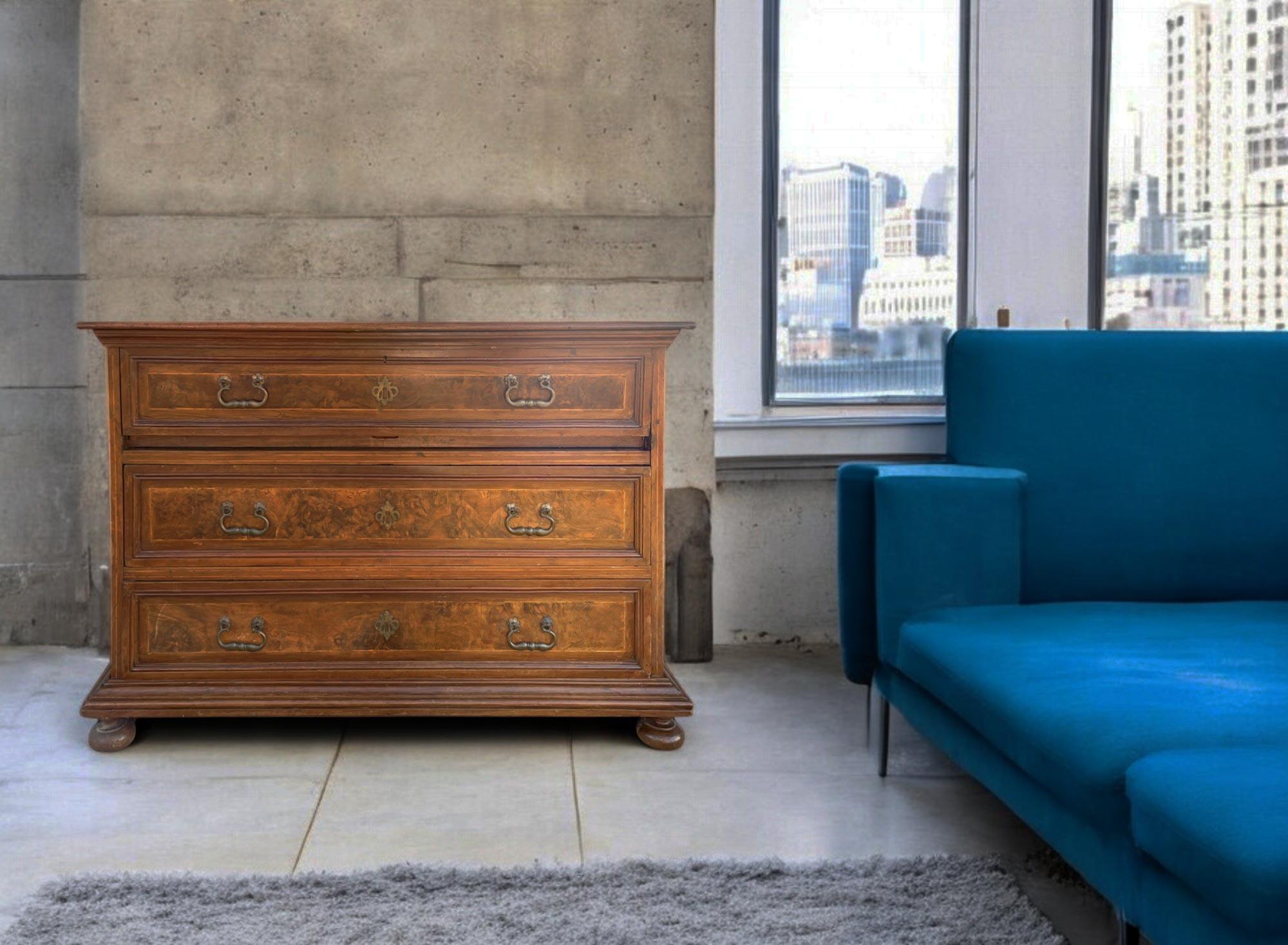 17th Century Italian Commode with Secretaire For Sale 11