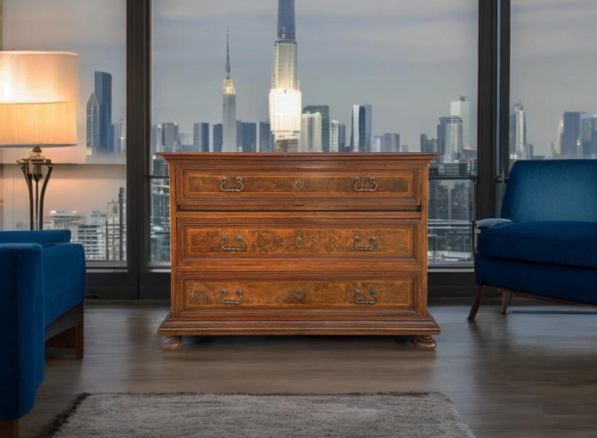European 17th Century Italian Commode with Secretaire For Sale