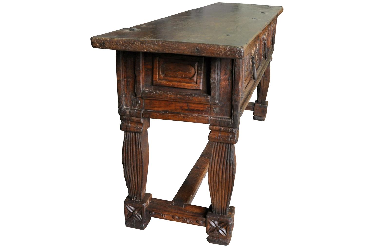17th Century Italian Console Table In Excellent Condition In Atlanta, GA