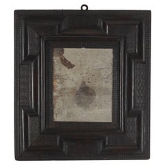Antique 17th Century Italian Ebonised Ripple Mirror
