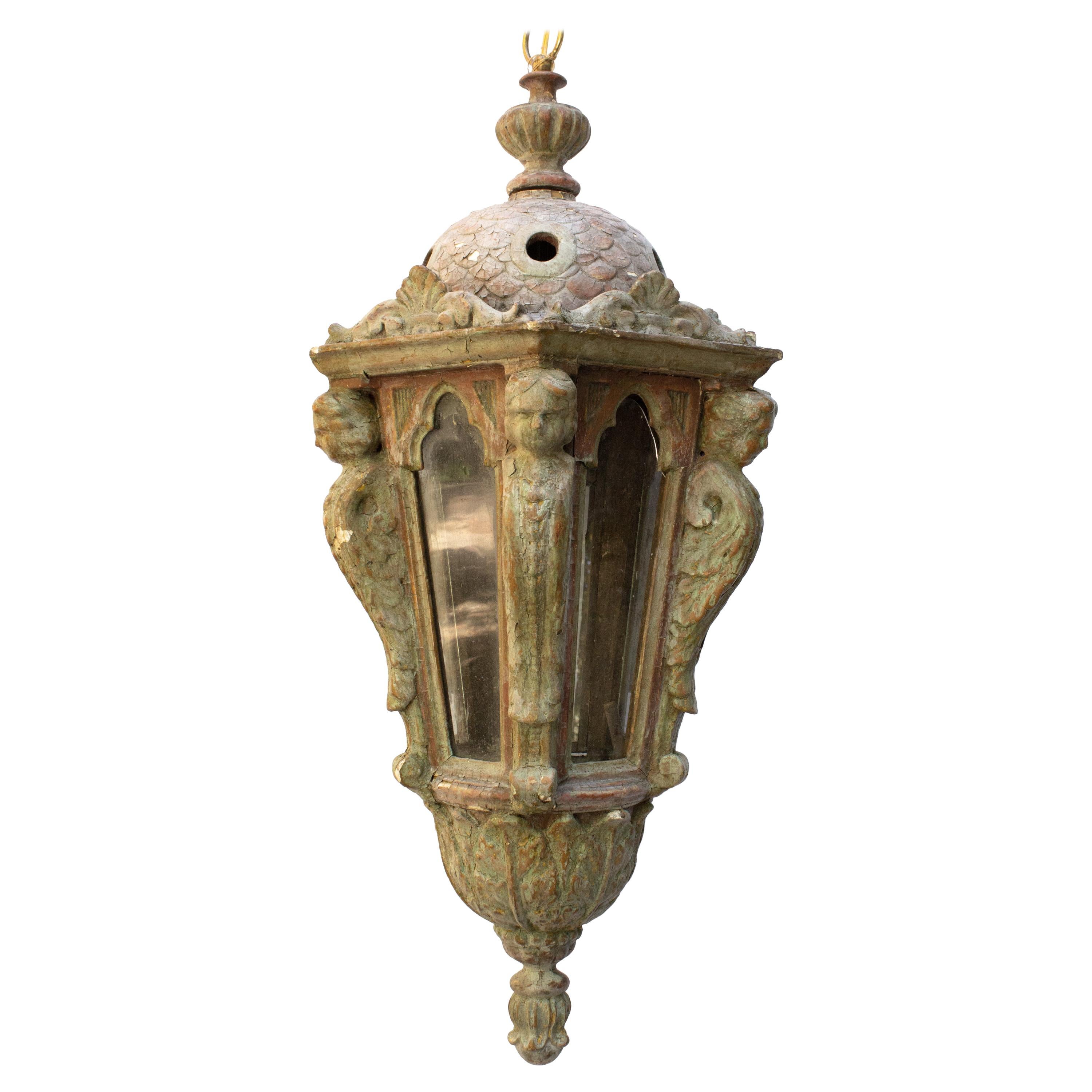 17th Century Italian Electrified Venetian Lantern