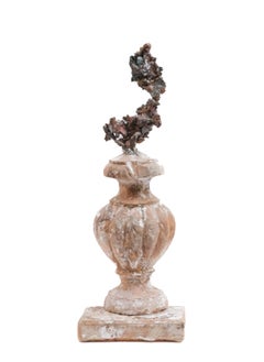 Vaso da chiesa "Frammento di Firenze" italiano del XVII secolo con rame a forma libera