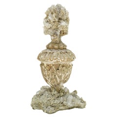 17th Century Italian 'Florence Fragment' Vase with Crystal Quartz Clusters