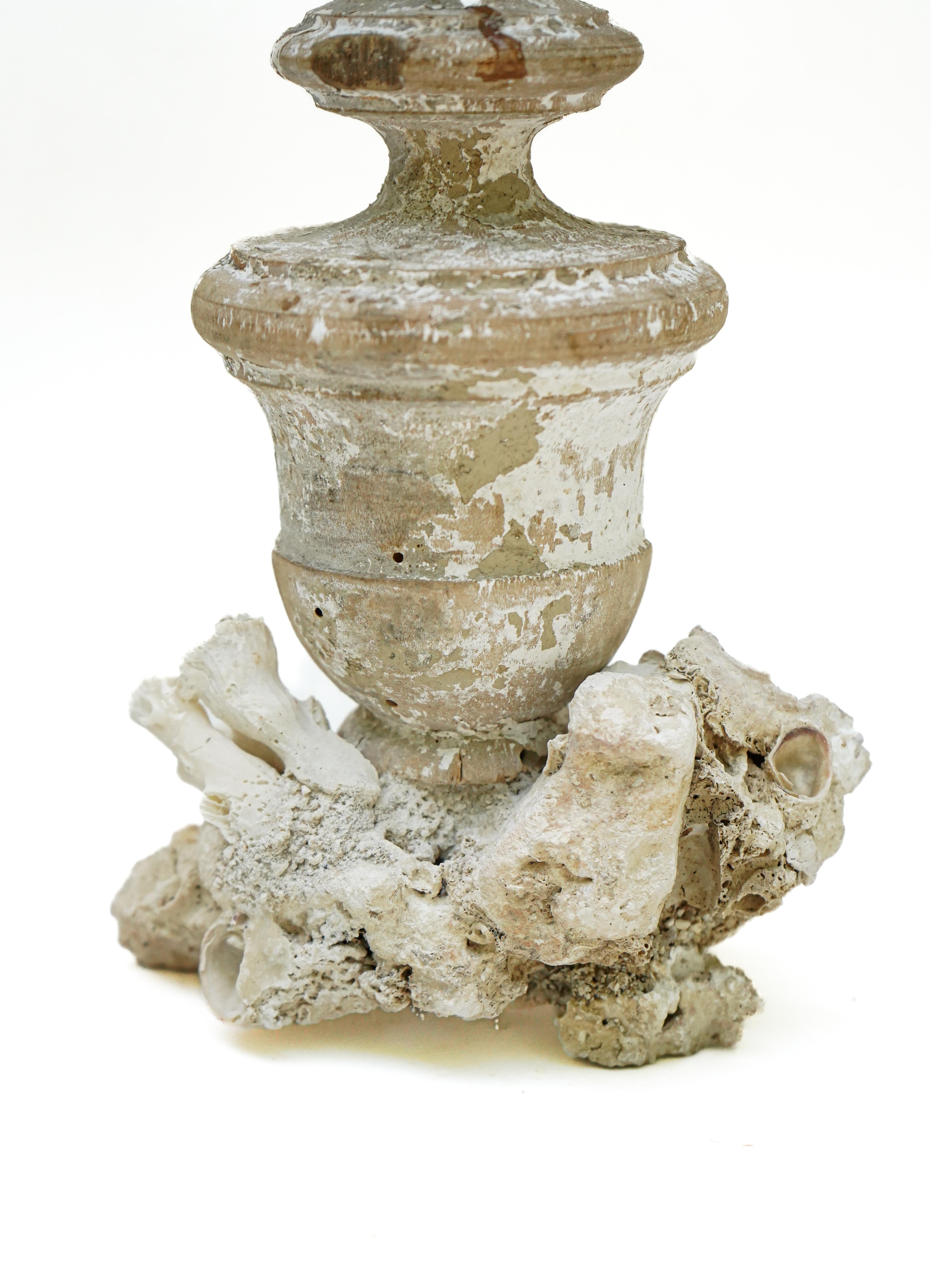 17th Century Italian 'Florence Fragment' Vase with Fossil Coral For Sale 3