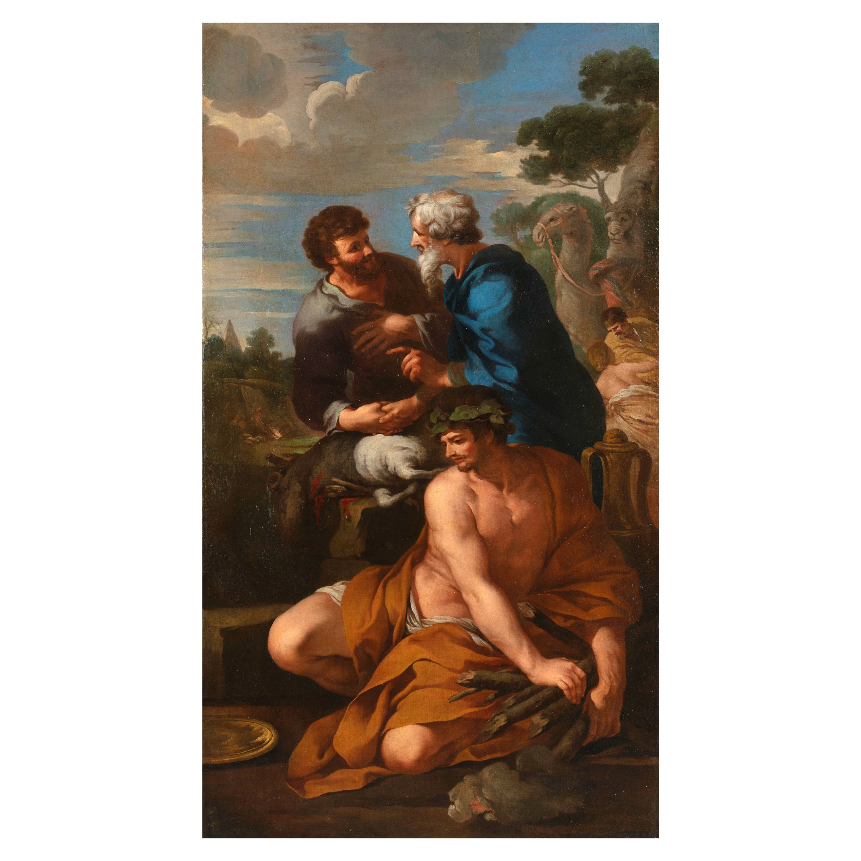 17th Century, Italian Follower of Pietro da Cortona, Alliance of Jacob and Laban