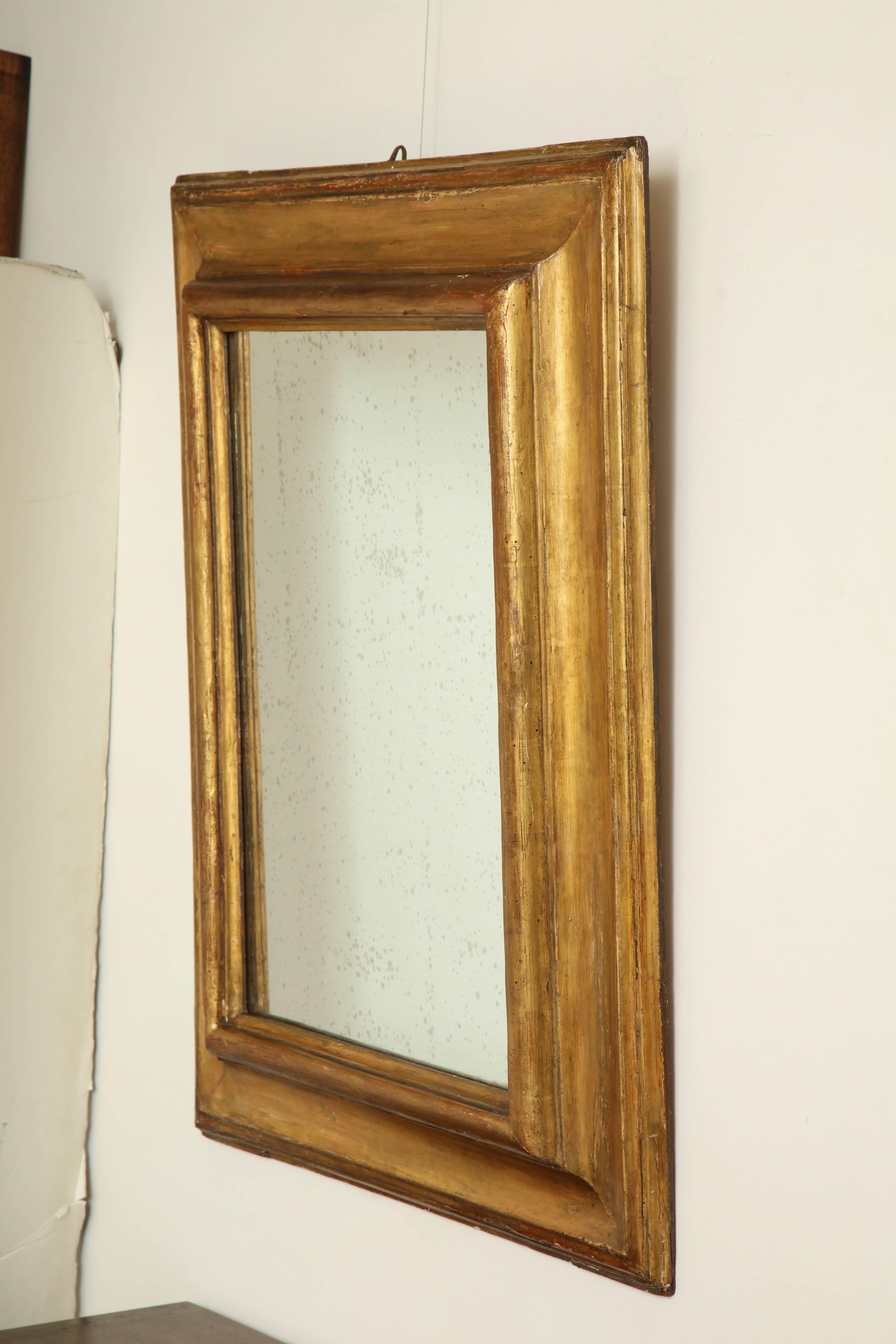 17th Century Italian Giltwood Wall Mirror For Sale 5