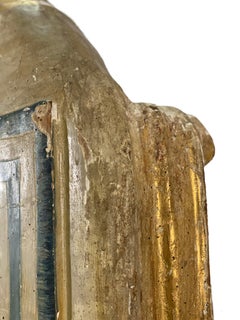 17th Century Italian Headless Wooden Gilded Statue of a Saint