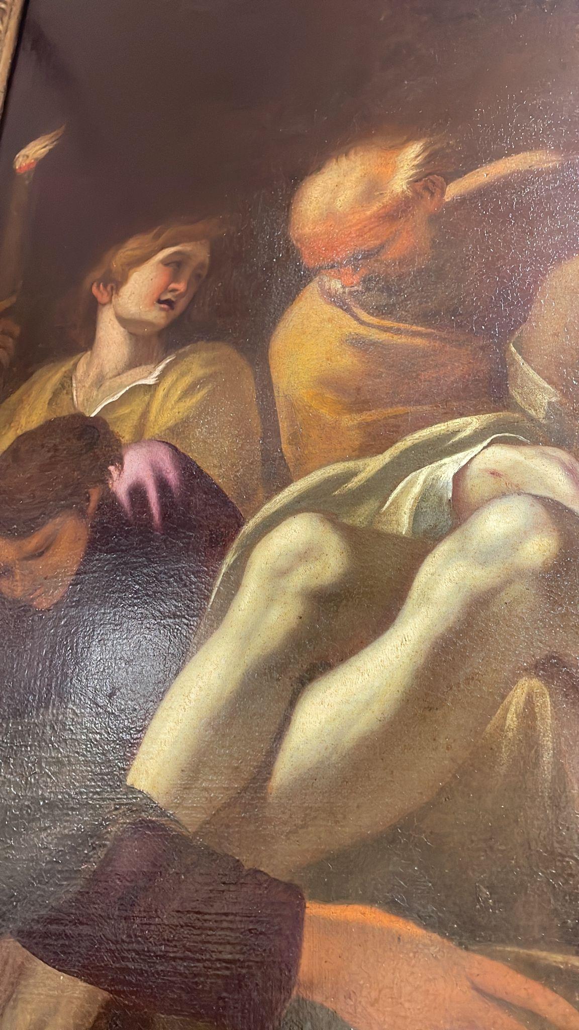 Baroque Da Annibale Carracci Deposizione di Cristo Opera baroque italien 1650 circa en vente