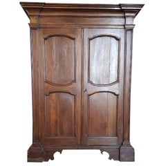 17th Century Italian Louis XIV Walnut Wardrobe