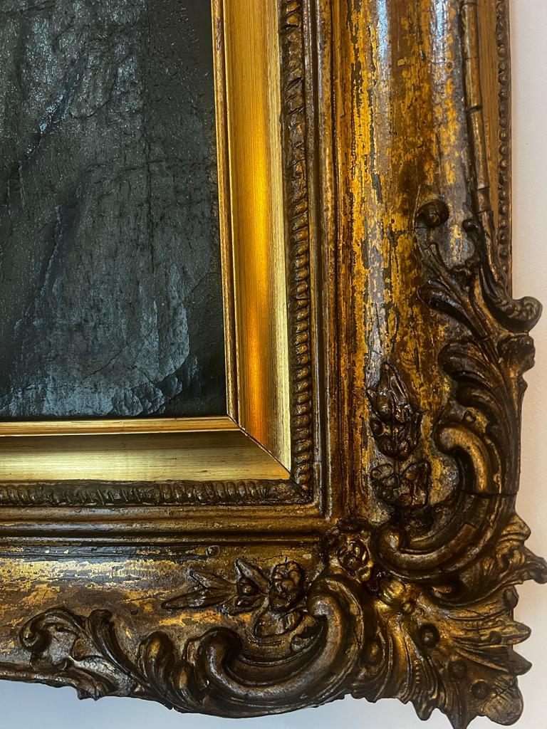 Cuadro Antiguo Siglo XVII Madonna /Virgen María Italia Óleo sobre Lienzo Pintado a mano en venta