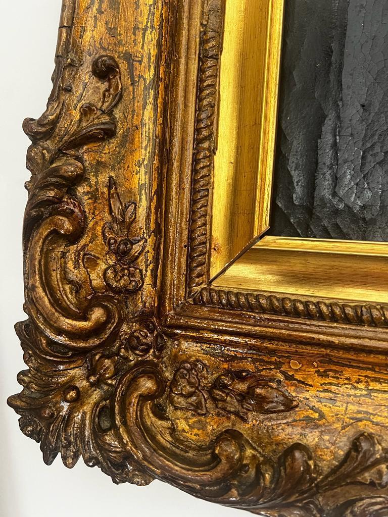 Cuadro Antiguo Siglo XVII Madonna /Virgen María Italia Óleo sobre Lienzo en Bueno estado para la venta en Doha, QA