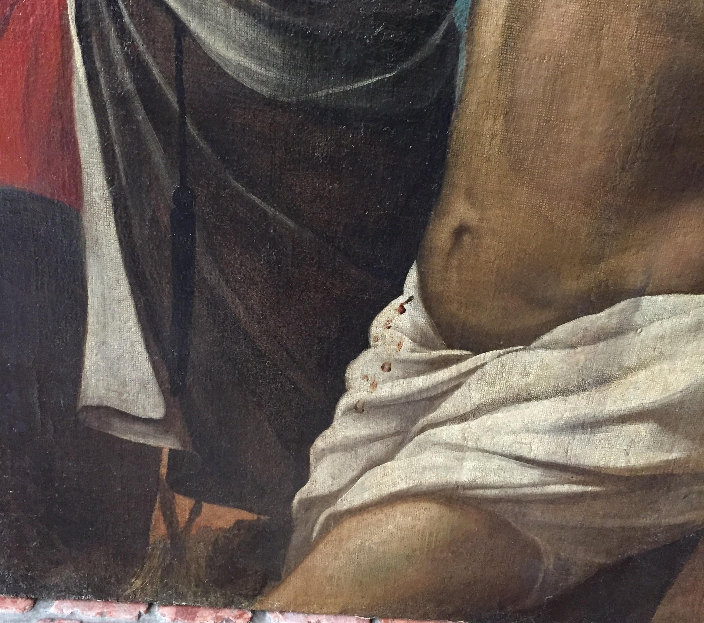 17th Century Italian Martyrdom of Saint Andrew Lombard School Religious Painting 11