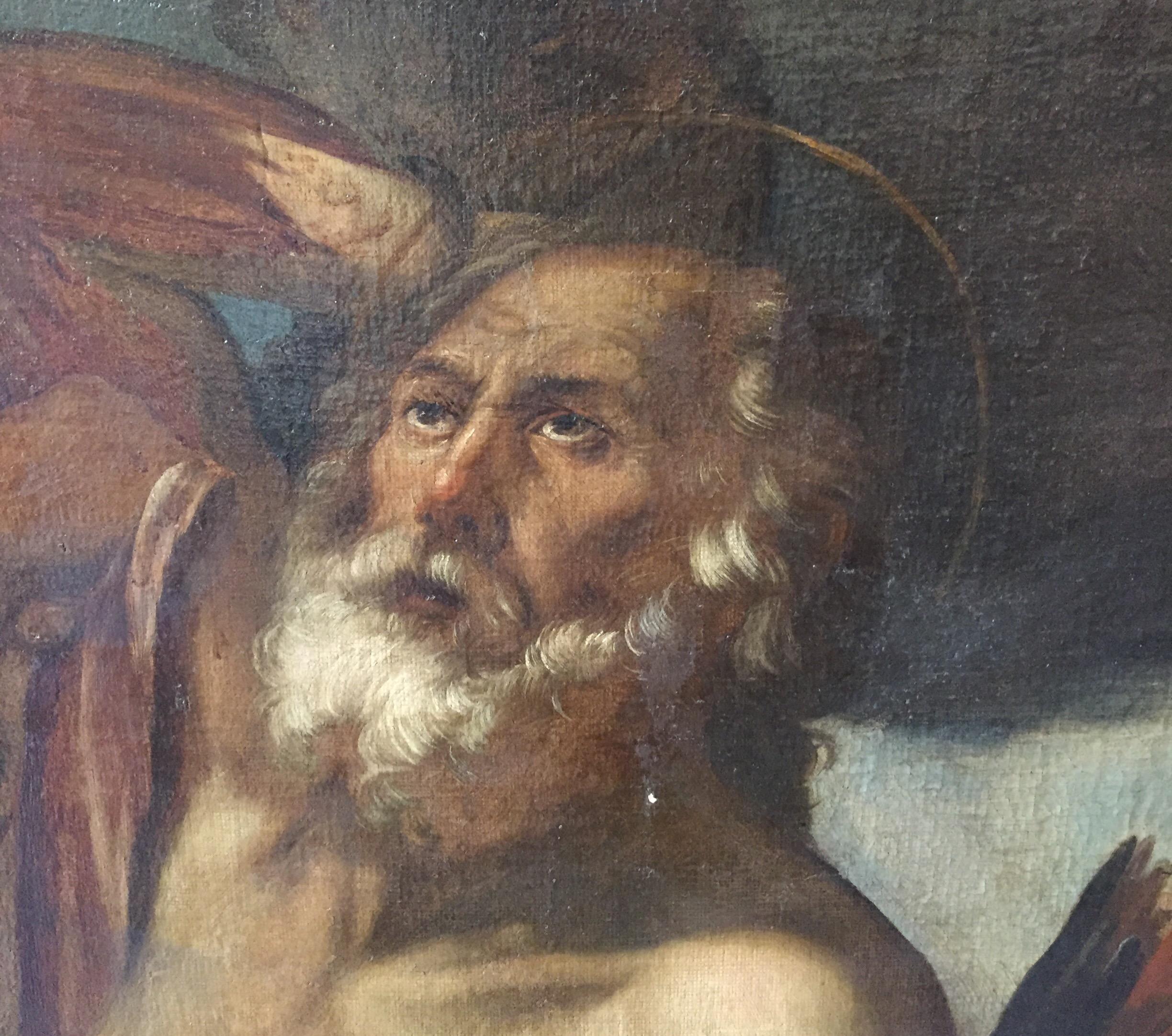 17th Century Italian Martyrdom of Saint Andrew Lombard School Religious Painting 3