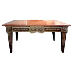 17th Century Italian Neoclassical Style Giltwood Console Table with Marble Top