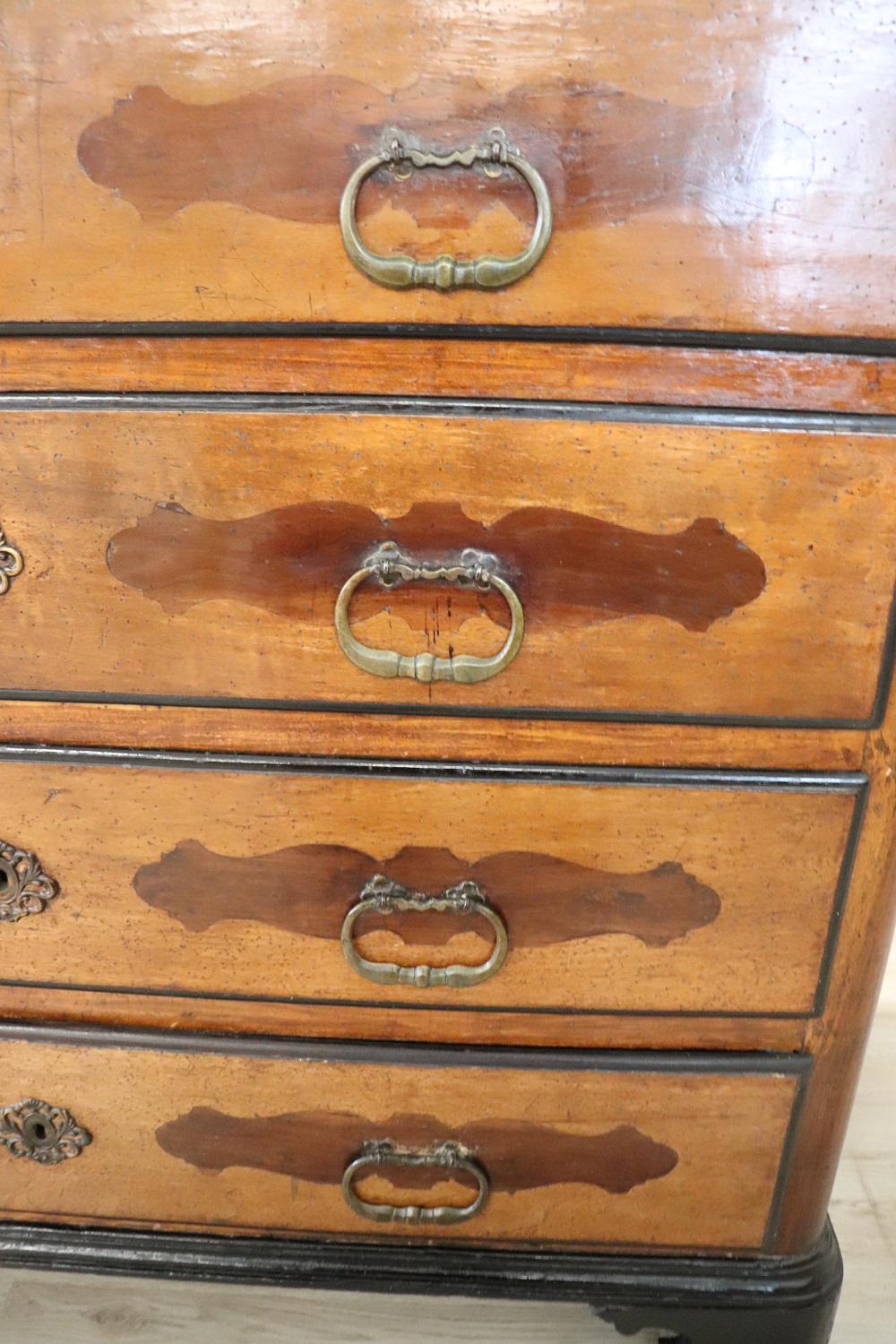 17th Century Italian of the Period Louis XIV Antique Commode or Chest of Drawers For Sale 1