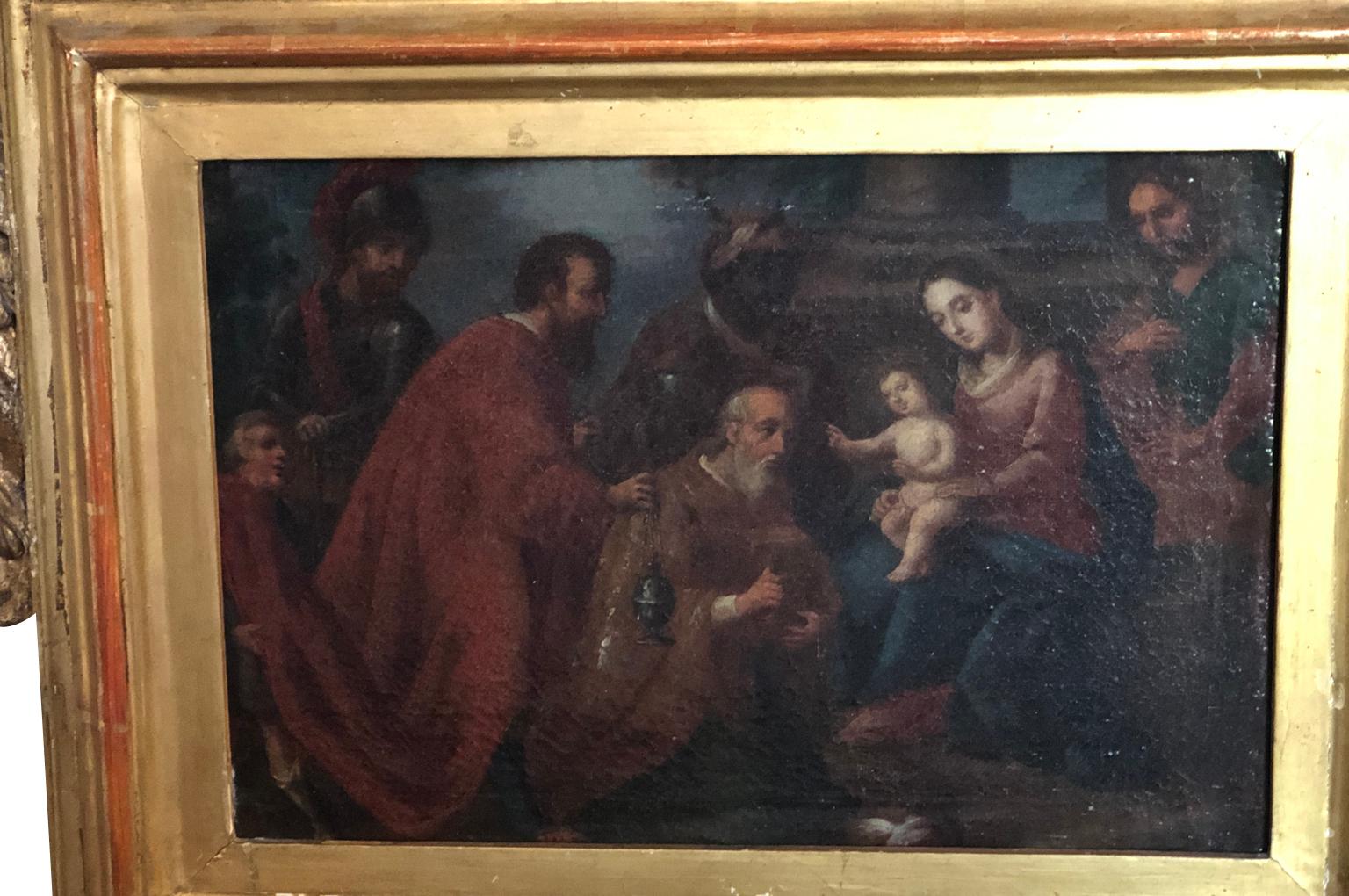 17th Century Italian Oil Painting In Good Condition In Atlanta, GA