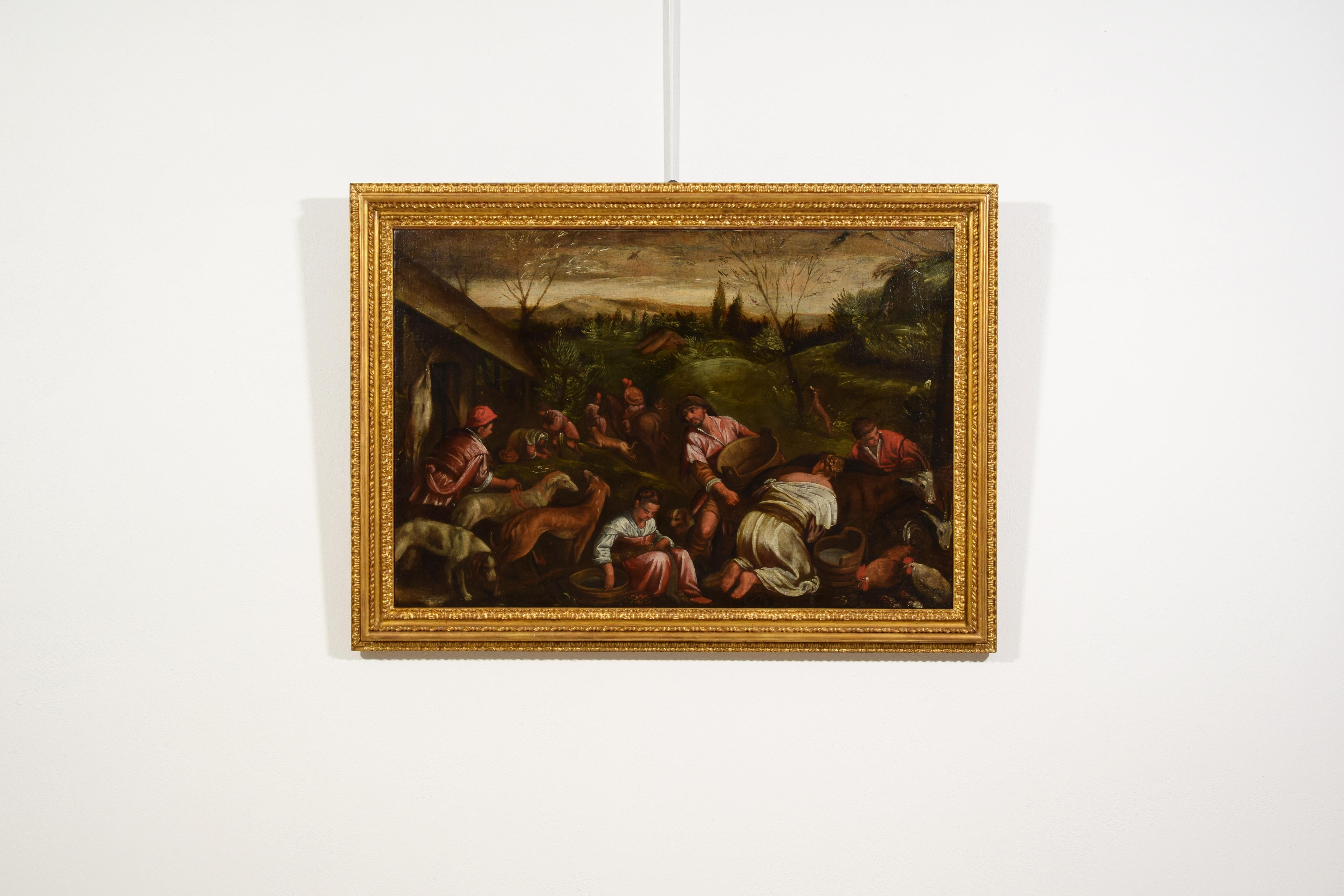 17th Century, Italian painting Allegory of the Spring Follower of Jacopo Bassano For Sale 6