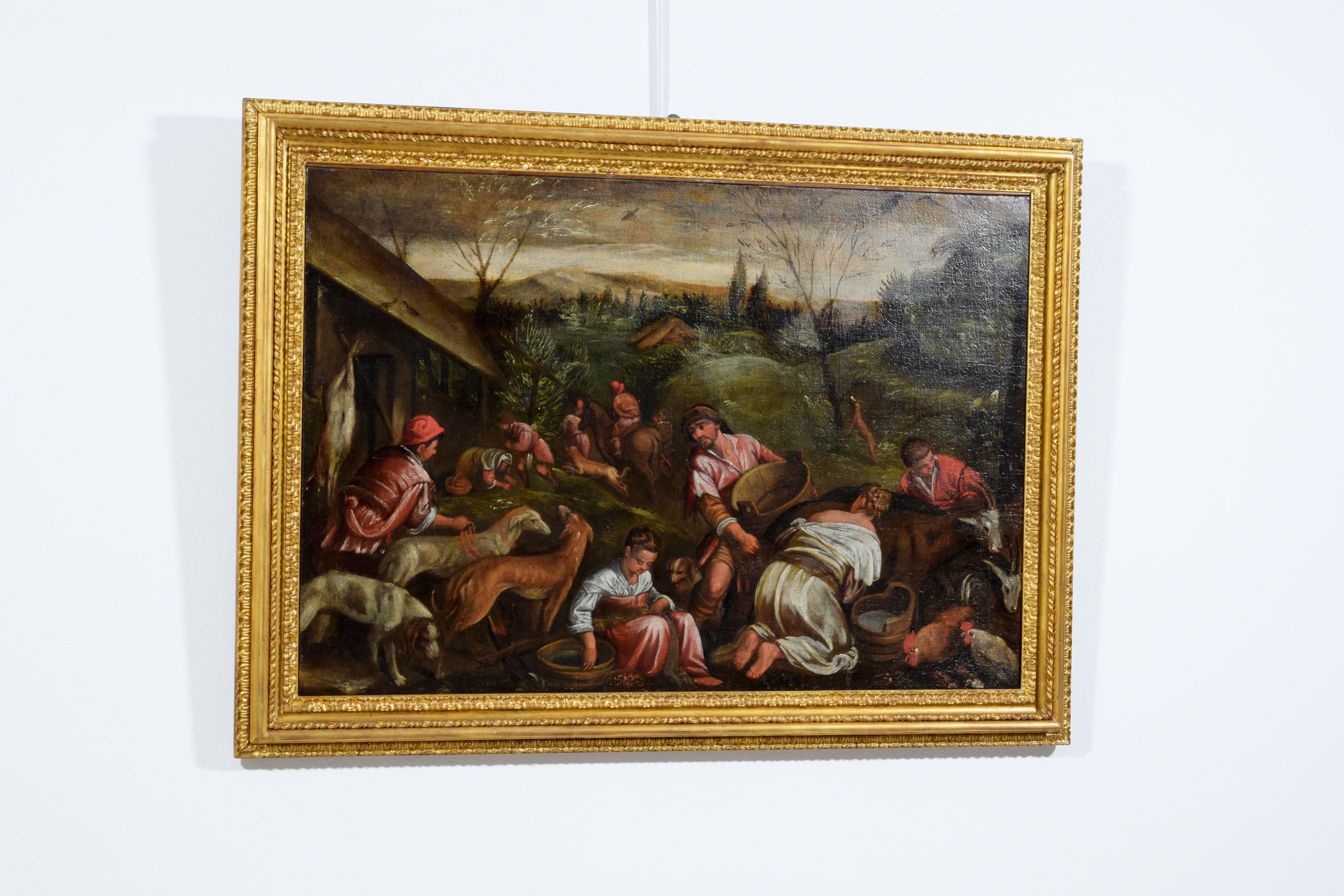 XVIIe siècle, Peinture italienne Allégorie du suiveur de printemps de Jacopo Bassano en vente 7